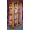 Image 1 : ANTIQUE MISSION OAK BOOKCASE CHINA CABINET #1973777