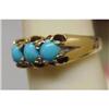 Image 1 : VICTORIAN CHILDS 14k TURQUOISE RING #1982914