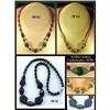 Image 1 : (6) CZECH 1930's VINTAGE ART DECO NECKLACES #1983104