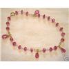 Image 1 : 18K SOLID GOLD~ AAA PINK TOURMALINE  BRACELET #1993643