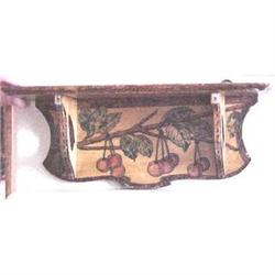 Pyrographic knick knck shelf with handpainted #1993829