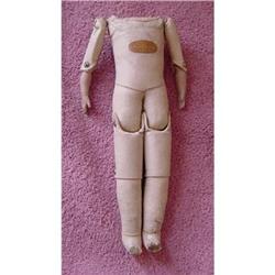 Doll vintage Body for Bisque Shoulder head doll#1994007