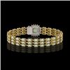 Image 3 : 24.2 ctw Opal & Diamond Bracelet 14K Yellow Gold - REF-342R9K