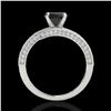 Image 2 : 2 ctw Certified VS Black Diamond Bypass Solitaire Ring 10k White Gold - REF-80H5R