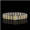 20.93 ctw Citrine & Diamond Bracelet 14K White Gold - REF-318A2N