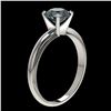 Image 3 : 1.26 ctw Certified Intense Blue Diamond Engagment Ring 10k White Gold - REF-120M9G