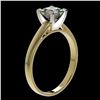 Image 3 : 1 ctw VS/SI Quality Princess Diamond Engagment Ring 10k Yellow Gold - REF-243K2Y