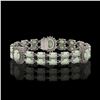 Image 1 : 14.39 ctw Opal & Diamond Bracelet 14K White Gold - REF-254M4G