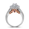 Image 2 : Diamond Bridal Wedding Ring Band Set 1 Cttw 14kt Two-tone Gold