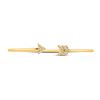 Image 2 : Diamond Arrow Bangle Bracelet 1/10 Cttw 10kt Yellow Gold