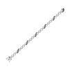 Image 2 : Black Color Enhanced Diamond Infinity Bracelet 1/3 Cttw Sterling Silver