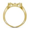 Image 2 : Diamond Butterfly Bug Ring 1/20 Cttw 10kt Yellow Gold