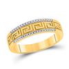 Image 3 : His Hers Diamond Cluster Matching Wedding Set 3/8 Cttw 10kt Yellow Gold