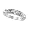 Image 2 : His Hers Diamond Oval Matching Wedding Set 1/2 Cttw 10kt White Gold