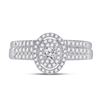 Image 2 : Diamond Bridal Wedding Ring Band Set 1/2 Cttw 10kt White Gold