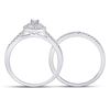 Image 3 : Diamond Bridal Wedding Ring Band Set 1/2 Cttw 10kt White Gold
