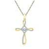 Diamond Cross Pendant 1/5 Cttw 10kt Yellow Gold
