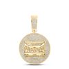 Image 1 : Mens Diamond Last Supper Charm Pendant 3-1/4 Cttw 14kt Yellow Gold