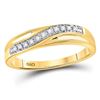 Image 3 : His Hers Diamond Cluster Matching Wedding Set 1/3 Cttw 10kt Yellow Gold