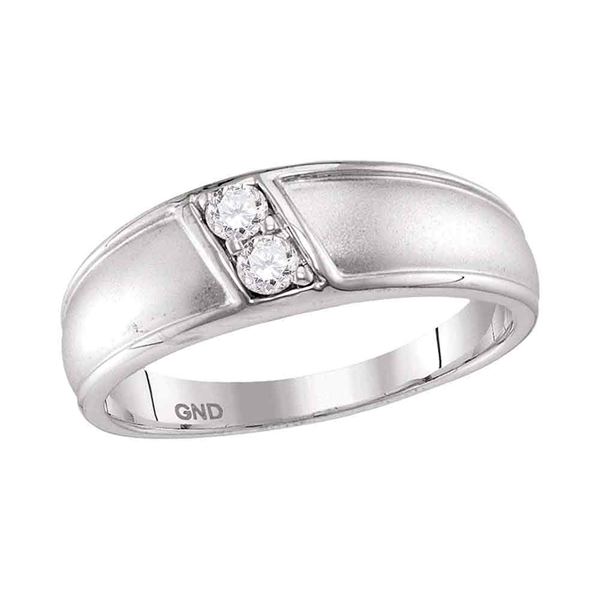 Diamond Band Ring 1/5 Cttw 10kt White Gold