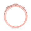 Image 3 : Diamond Band Ring 1/5 Cttw 10kt Rose Gold