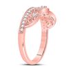 Image 4 : Diamond Band Ring 1/5 Cttw 10kt Rose Gold