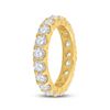 Image 4 : Pave-set Diamond Eternity Wedding Band 3 Cttw 14kt Yellow Gold