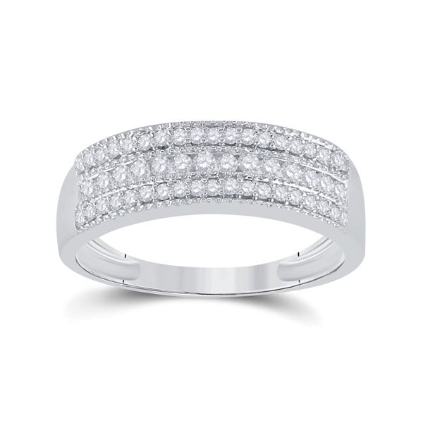 Diamond Band Ring 1/3 Cttw 10kt White Gold