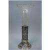 Image 1 : ANTIQUE SILVER AND ETCHED GLASS VASE GERMAN C #1958836