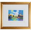 Image 1 : Marcel Mouly, Ships in Harbor, Framed #1958859