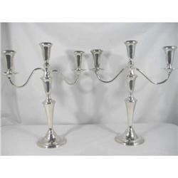 Candlabra Pair Sterling Multi Height #1959515