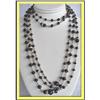 Image 1 : 62 INCH LONG 14K GOLD SAPPHIRE DIAMOND CHAIN #1959653
