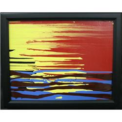 Abstract Max Shaye oil stretched canvas black #1968815