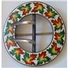 Image 1 : ANTIQUE STERLING SILVER ENAMEL CLOISONNE BUCKLE#1968834