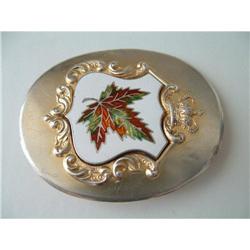 ANTIQUE STERLING SILVER CLOISONNE ENAMEL BUCKLE#1968838