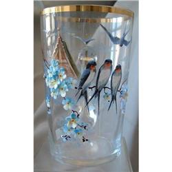 MOSSER ENAMELED  GLASS CUP #1968840