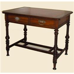 AN AMERICAN AESTHETIC MOVEMENT MAHOGANY  DESK #1968865