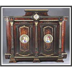 American Renaissance Inlaid & Ebonized Rosewood#1968870