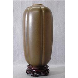 Chinese  TeaDust  Porcelain  Melon  Shape  #1968883