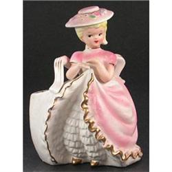 Rubens Porcelain Lady Head Vase or Planter #1969103