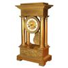 Image 1 : French Restauration Gilt-Bronze Portico Clock #1969303