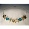 Image 1 : 14K Etruscan Turquoise Pearl Intaglio Necklace #1969461