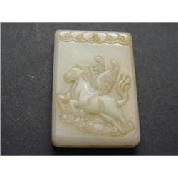Chinese carved  jade  Pendant #1969653