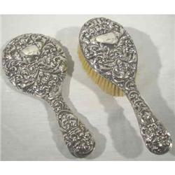 Mirror & Brush English Sterling  1905 FABULOUS #1969664