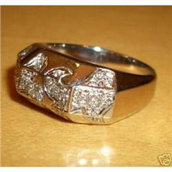 18K White Gold Diamond Right Hand Ring #1969673