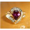 Image 1 : 14K Gold Diamond & Pink Tourmaline Ring #1969677