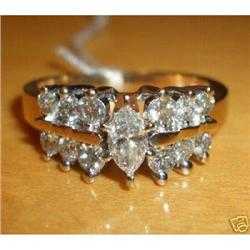 14K Yellow Gold Diamond Engagement Ring #1969678