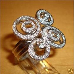 14K White Gold .85 ct Diamond Right Hand Ring #1969707