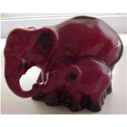 Flambe Elephant and Baby #1969715