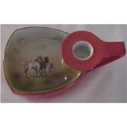 Royal Bayreuth Candle Holder w/ work horses #1969716